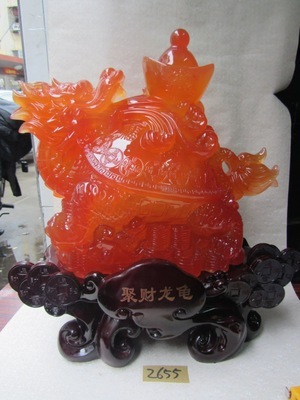【樹脂陶瓷工藝品(招財擺飾聚財龍龜)】價格,廠家,圖片,塑料、樹脂工藝品,德化縣印藝印刷有限責任公司-